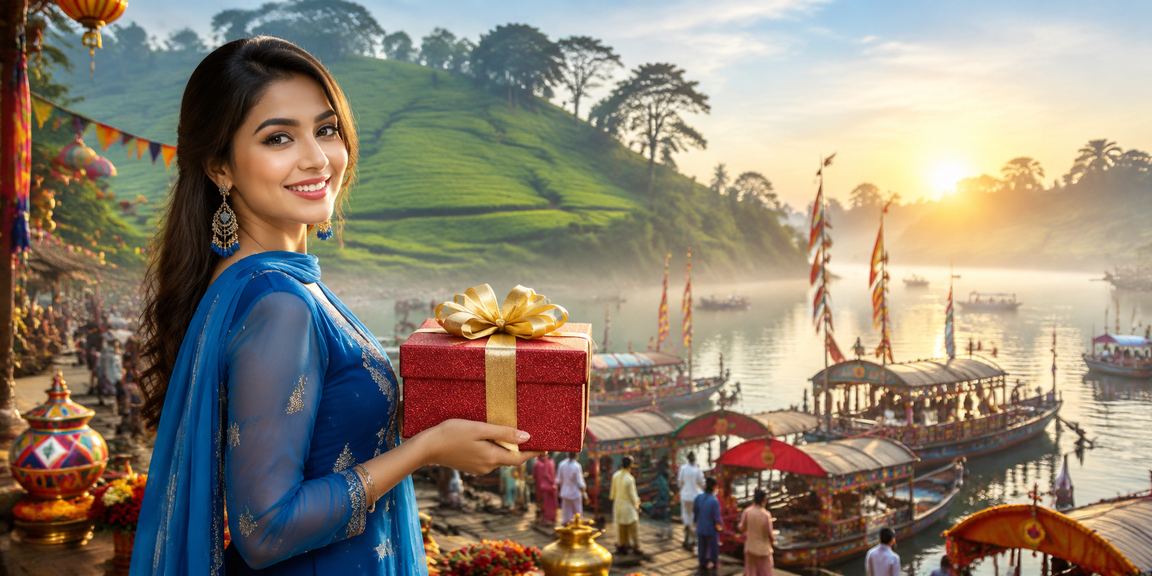 A user in Barisal receiving a bonus red envelope